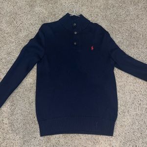 Polo sweater button up. Navy size M
